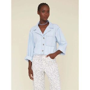 Xirena Haven Chambray Denim Jacket Blue Size XS